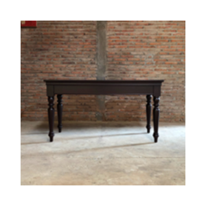 Mesa Consola Clásica de Caoba, Mueble Sofisticado para Entrada con Construcción de Madera Sólida - Product Image 1