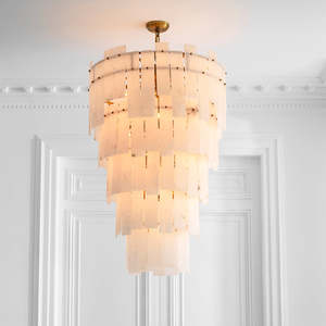 Lustre Moderne Contemporain Greyson XL, Lumière Blanc Chaud, Culot E26/E12, pour la Décoration de la Maison, du Restaurant, de la Villa, Design Créatif - Product Image 2