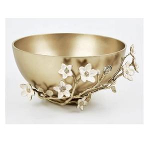 Elegante cuenco de Granada de oro plateado, cuenco de aluminio para aperitivos y nueces, vajilla de comedor, frutero decorativo para decoración de cocina y hogar - Product Image 3