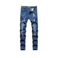 Nouveautés Smog Bleu Hommes Stretch Skinny Jeans Mode Casual Slim Fit Denim Pantalon Marque Masculine