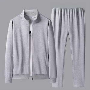 Ensemble de vêtements de sport décontractés pour hommes d'âge moyen et âgés Printemps Automne Nouveau style Costume deux pièces Vêtements de papa Confortable Fitness Out - Product Image 6