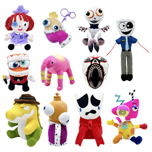 Jouets en peluche super doux de haute qualité étonnants poupées de monstre d'horreur de <span class=keywords><strong>cirque</strong></span> numérique cadeaux d'halloween de peluche de Pomni Jax - Product Image 1