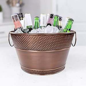 Stainless Steel Copper Modern Eco-Friendly Virgin Craft Wine <b>Cooler</b> Bucket | for Ice Tub Party Tub Beverage <b>Cooler</b> - Product Image 2