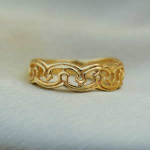 Brass <b>Wave</b> <b>Rings</b> 18k Gold Plated <b>Rings</b> Filigree Vintage <b>Rings</b> For Women Statement Wholesale <b>Rings</b> - Product Image 2