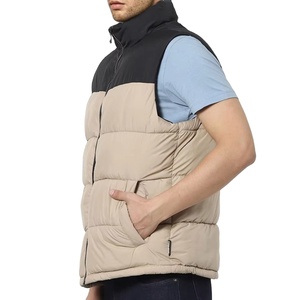 Chaquetas Acolchadas sin Mangas de Moda para Invierno, Venta al por Mayor del Fabricante, Chaquetas Personalizadas de Lona Resistente al Viento con Cierre Frontal - Product Image 1