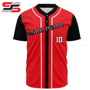 Camisetas de béisbol con diseño de bordado personalizado, uniforme de béisbol de calidad 100% con características transpirables - Product Image 5