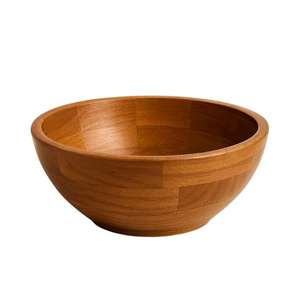 Tazón de Madera Maciza Natural Hecho a Mano de la Mejor Calidad para Ensaladas, Frutas, Aperitivos, Decoración del Hogar, Cocina y Mesa de Comedor para Venta de Exportación - Product Image 1