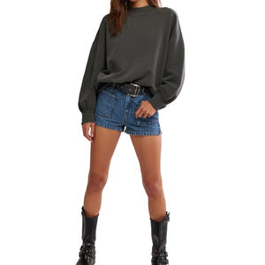 Novedad: Sudadera de Forro Polar Transpirable con Estampado Digital por Sublimación, Cuello Redondo, Algodón Suave, para Mujer, con Logotipo Personalizado, Estilo Urbano de Invierno - Product Image 1