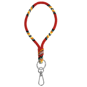 Longes perlées personnalisables avec motifs de perles de rocaille Porte-clés personnalisés et porte-carte d'identité Modèles de perles de bricolage promotionnels - Product Image 4