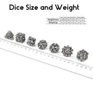 Bộ Xúc Xắc Kim Loại Rỗng Bán Sỉ Từ Nhà Máy Bộ Xúc Xắc DND Đa Diện Bạch Tuộc Cthulhu Cho Trò Chơi Trên Bàn Dungeons Và Dragons - Product Image 5