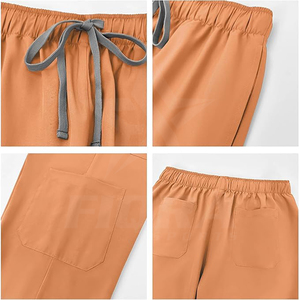 Conjuntos de fregado unisex OEM con uniformes de hospital de enfermera tejidos conjunto de fregado médico de trabajo de enfermera con manga corta conjunto de fregado de mujer top - Product Image 4