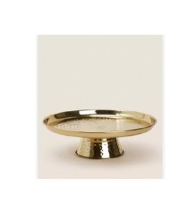 Soporte de pastel de acabado de oro real para fiesta de boda y diseño de celebración de cumpleaños Soporte de pastel de dos niveles - Product Image 3