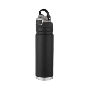 Spor plastik su şişesi çevre dostu biyobozunur kısa avrupa tarzı Flip Top fonksiyonu açık hava içecek şişesi hediye kutusu