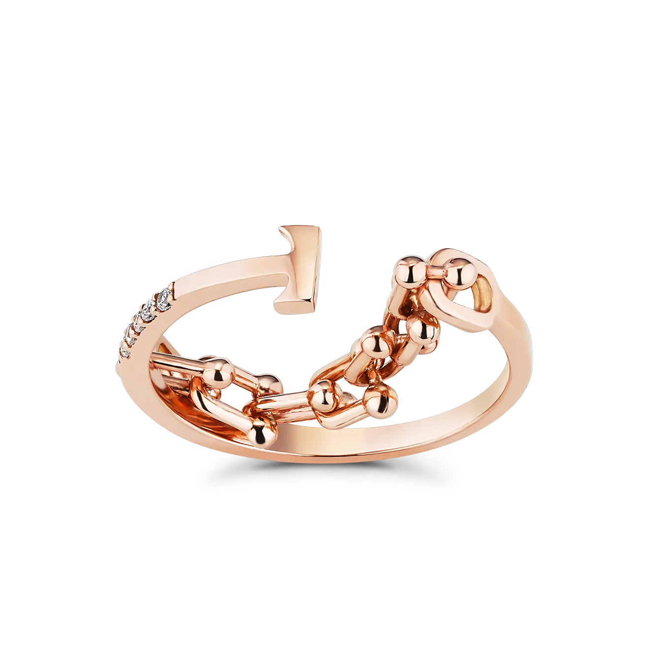 Latest Gold Finger Open Ring Designs 14K Solid Gold Jewelry Dainty Trendy Rose Gold Ring Gift for Girlfriend Wholesale Jewelry