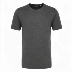 T-shirt à manches courtes en laine mérinos pour homme, respirant et léger, pour l'été - Product Image 1