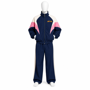 Factory Price High Quality Unisex Custom Nylon Windbreaker <b>Tracksuit</b> 100% <b>Waterproof</b> Breathable Printed Two Piece Set for Men - Product Image 4