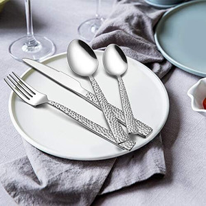 Highly Sought Metal Cutlery <b>Set</b> with Gold Finished Handle Customized Size Eco-Friendly Manufactured Supplied India for Weddings - Product Image 5