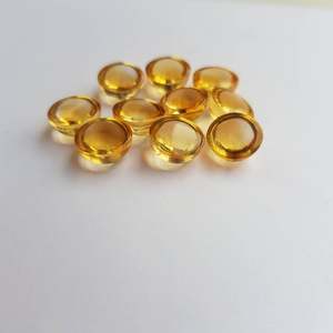 พลอยซิทรีนเจียระไนทรงกลมซิทรีนธรรมชาติขนาด10มม. สำหรับทำเครื่องประดับ - Product Image 2