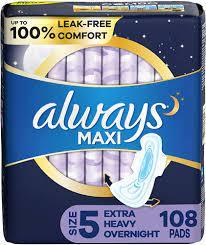 For Always Extra Heavy Overnight Maxi <b>Pads</b> with Flexi-Wings 20 Count Breathable Feature - Product Image 2