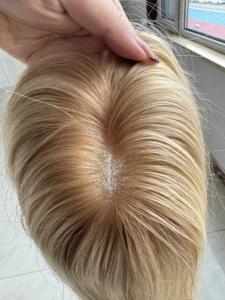 Topper Parfait pour Débutantes 6x7" 4x6 Mono Top Blond Miel Racinaire 16" Couverture Moyenne Prêt-à-porter pour Usage Quotidien - Product Image 5