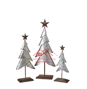 Christmas Decorative <b>Ornament</b> Metal Iron Galvanized Christmas Decorative <b>Ornament</b> Table Sculpture - Product Image 1