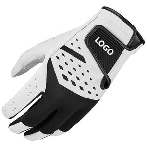 Gants de golf en peau de mouton pour hommes, main gauche et droite, en cuir véritable, accessoire souple et respirant pour le sport - Product Image 3