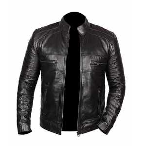 Venta al por mayor EE. UU. Tamaño Hombre Chaqueta de cuero más terciopelo Abrigo de invierno Chaquetas Motocicleta Pu Faux - Product Image 5
