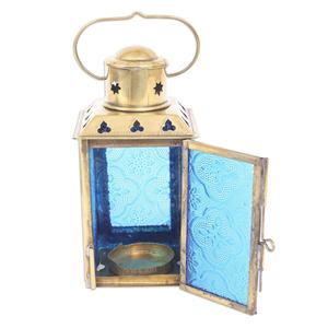 Moroccan <b>Mini</b> Gold Colorful Metal <b>Lanterns</b> Factory Hot Sell Modern Handmade Hanging Candle Stand Holders for Home Wedding - Product Image 6