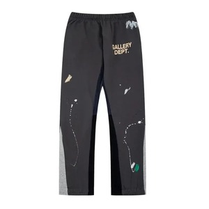 Hot Selling Oem Custom Men's High Quality Flared <b>Jogger</b> Track Pants Elastic <b>Stacked</b> Sweatpants - Product Image 2