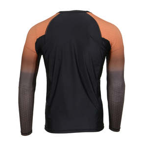 Custom BJJ Rash Guard Breathable Long Sleeves <b>Printed</b> High Quality Custom Design Men Rash Guard - Product Image 2