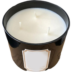 Bougie parfumée Works White Barn à 3 mèches en bois de teck d'<span class=keywords><strong>acajou</strong></span> Bougie de cire de mélange de soja à haute intensité et parfum fort Aromathérapie - Product Image 2