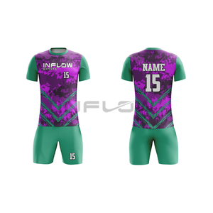 Camiseta de fútbol transpirable, camiseta de equipo, camiseta de fútbol 100%, tela de poliéster, camiseta de fútbol, productos de secado rápido para Club, logotipo personalizado - Product Image 4