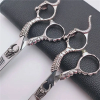 Ciseaux de précision pour la main gauche, très vendus, professionnels japonais, en acier 440C, double lame pour la coupe des cheveux