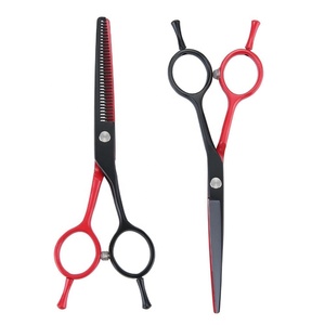 Ciseaux de coiffeur professionnels en acier inoxydable Ciseaux de coupe de cheveux à lame droite de haute qualité Outil de beauté à pointe pointue - Product Image 1