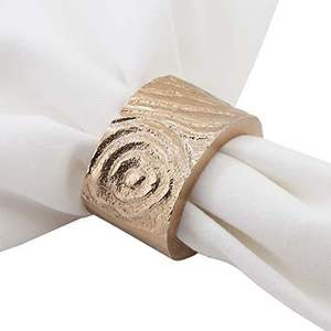 Hot Selling Embossed Design Metal Napkin Ring with custom colors For Wedding Party Banquet Events Usage - Product Image 6