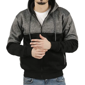 Sudadera con Capucha Personalizada para Hombre, 100% Algodón, con Hombros Caídos, Estilo Urbano, con Cierre, Básica para Invierno - Product Image 3
