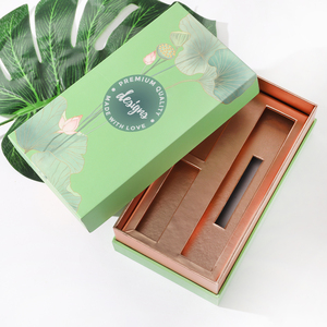 บรรจุภัณฑ์กระดาษเครื่องสำอางสีเขียวที่มีการแทรก - Product Image 1