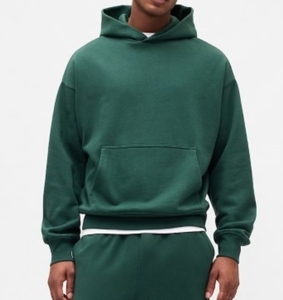 Sweat-shirt en molleton de coton premium épais, coupe oversize, style streetwear, personnalisable avec logo, vente en gros, uni et vierge - Product Image 3