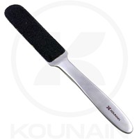 Lime à pieds professionnelle KOUNAIN en acier inoxydable double face, efficace pour éliminer les callosités et les peaux mortes, avec tampons remplaçables, soin des pieds