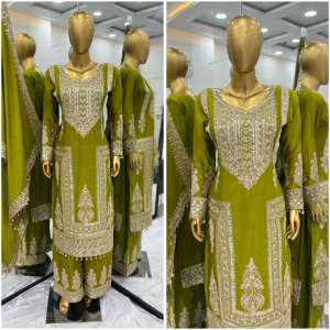 Georgette อินเดียสไตล์ salwar kameez ชุดปาร์ตี้ออกแบบมาสำหรับฤดูร้อน - Product Image 5