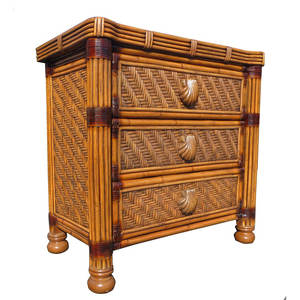 Mesita de noche de madera maciza de 24 "W con almacenamiento ajustable Antiguo-Moderno-Diseño industrial para dormitorio o sala de estar Estilo MDF - Product Image 2