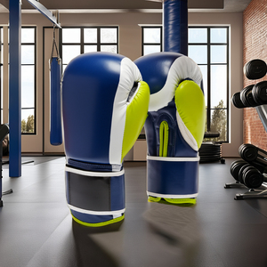 Gants de boxe 6oz, gants d'entraînement professionnels MMA pour enfants, en cuir PU imperméable, fermeture à boucle et à scratch au poignet - Product Image 6