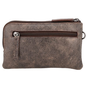 Sac à cosmétiques en cuir de qualité supérieure, vintage, populaire, uni, personnalisé, en gros, de créateur, grand format, type enveloppe - Product Image 4