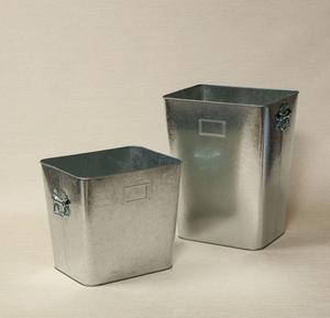 soft closing lid metal waste bin with <b>slim</b> profile for under <b>desk</b> usage at modern workspaces home or startup studios - Product Image 5