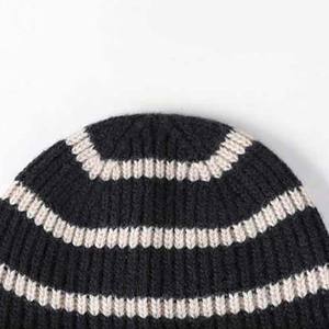 Rayé léger en gros unisexe adulte bonnets chapeaux Sports de plein air tenue décontracté couleur unie hiver chaud bonnet casquettes toutes tailles - Product Image 6