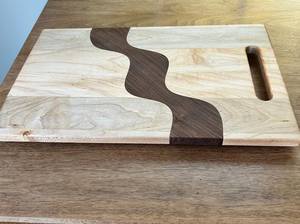 Planche à découper et plateau de service rectangulaire en bois, durable, 12 mm d'épaisseur, passe au lave-vaisselle - Product Image 5