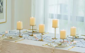 แท่นวางเทียนเหล็กโลหะงานแฮนด์เมดอุปกรณ์ตกแต่งบ้านโต๊ะปรับแต่งคริสต์มาส - Product Image 2