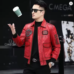 Nuevo Modelo 2026 Chaqueta de Cuero para Hombre y Mujer, Chaqueta de Cuero de Moda, Chaqueta de Cuero Cortavientos 2025 - Product Image 1