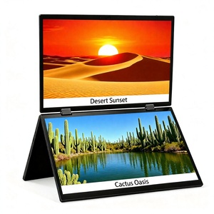 Écran LCD double 14 pouces rétroéclairé par LED, affichage 1080p, interface HD, moniteur triple portable pour <span class=keywords><strong>ordinateur</strong></span> portable - Product Image 2