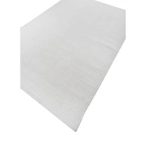 พรมโพลีเอสเตอร์ทอลายเรียบสีไอวอรี่ รุ่น Abrash ลายเรขาคณิตสีพื้น รูปทรงสี่เหลี่ยมผืนผ้า สำหรับห้องนั่งเล่น พรมข้างเตียง พรมทางเดิน - Product Image 2